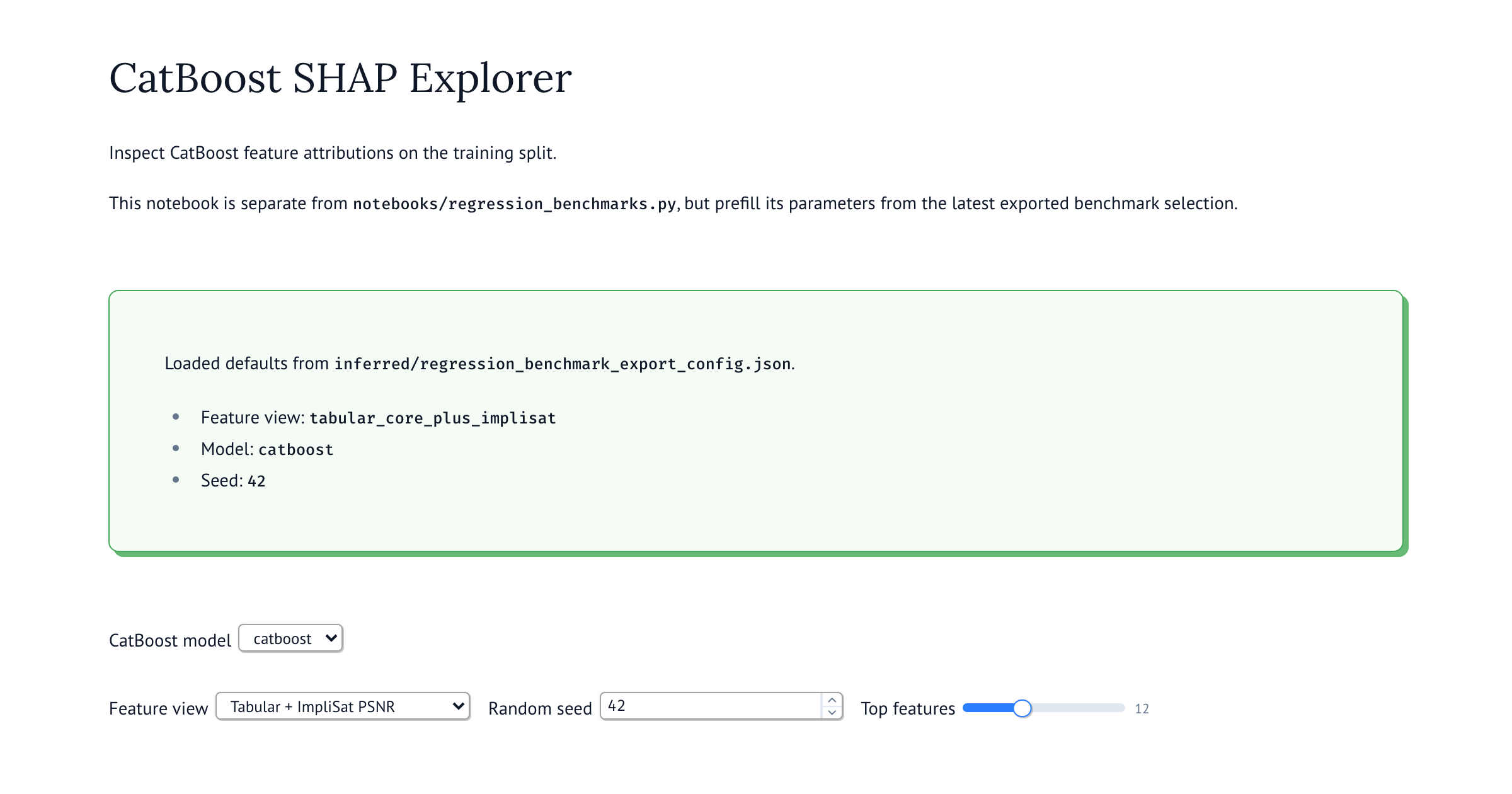 CatBoost SHAP Explorer