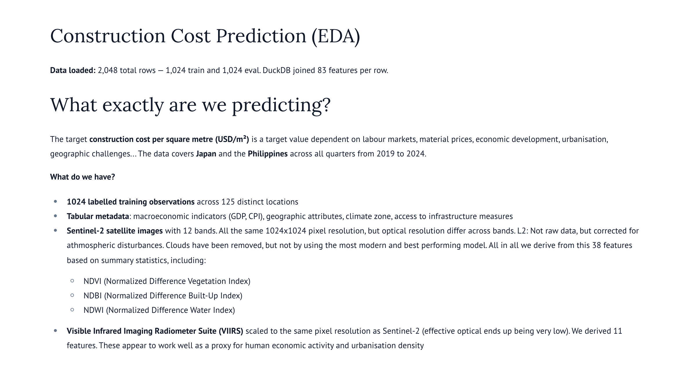 Construction Cost EDA